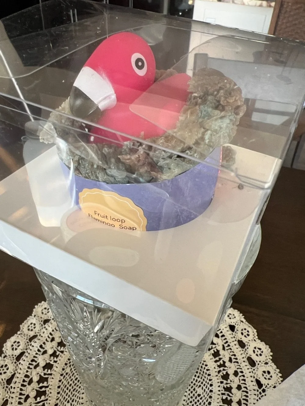 Handmade Flamingo Soap - Red Pink Accent